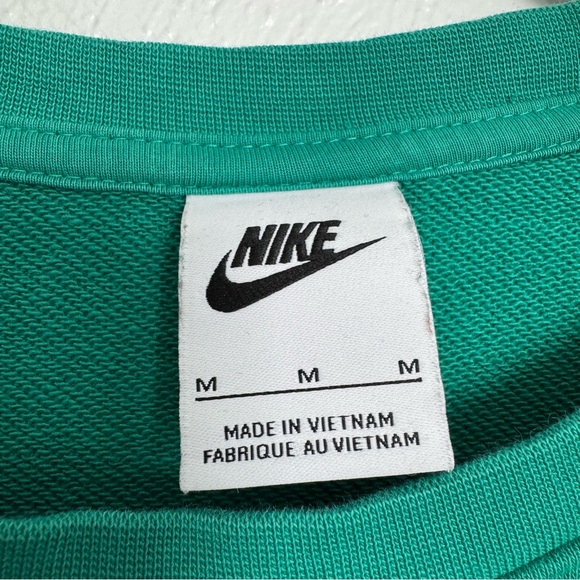 Nike Sportswear Sweatshirt Womens Medium Teal Icon Clash French Terry Athleisure - Picture 4 of 9